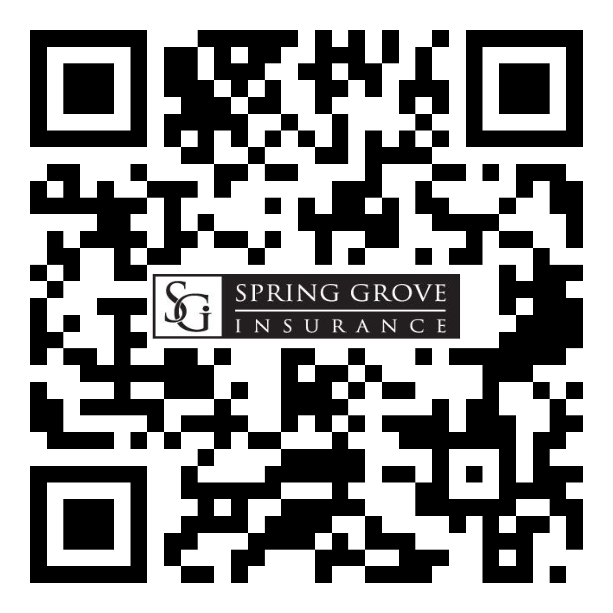 Spring Grove Insurance QR Code Image